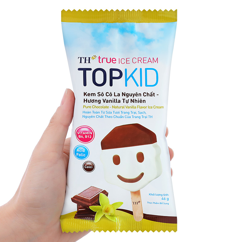 Kem que socola, vani TH true ICE CREAM TOPKID 46g (từ 2 tuổi) 3