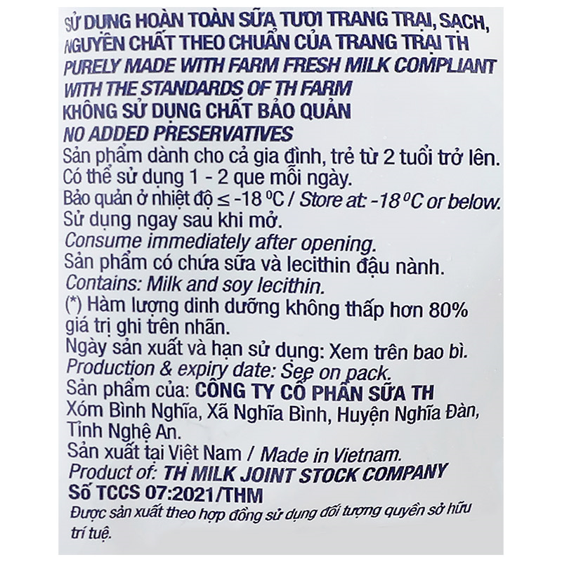 Kem que socola, vani TH true ICE CREAM TOPKID 46g (từ 2 tuổi) 6