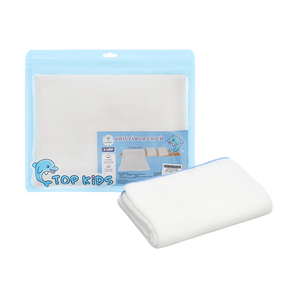 Khăn tắm TOP KIDS trắng