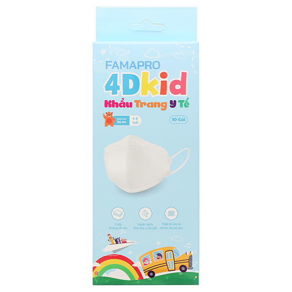 Khẩu trang 4D cho bé Famapro kháng khuẩn, chất lượng, giá tốt - AVAKids.com