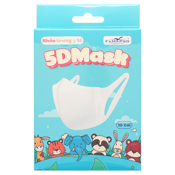 Khẩu Trang Famapro 5d Mask Baby Quai Vải chính hãng, mua 2 tặng 1 - AVAKids.com