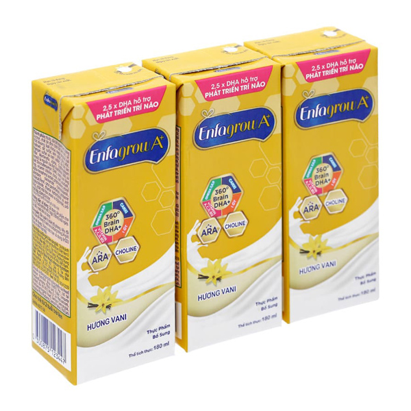 Lốc sữa pha sẵn Enfagrow A+ 360° Brain DHA+ bổ sung dinh dưỡng - AVAKids.com