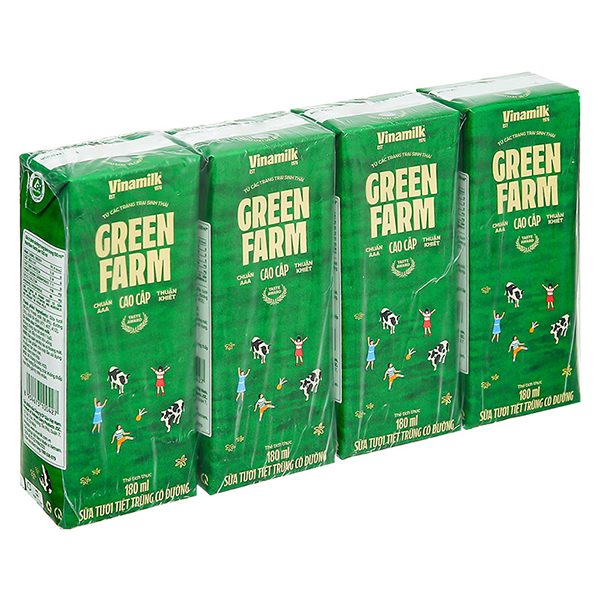 48 hộp Vinamilk Green Farm 180ml giá tốt - AVAKids.com