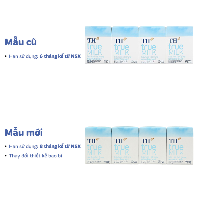 Thùng 48 hộp sữa tươi tiệt trùng TH true MILK không đường 110 ml (từ 1 tuổi) 15