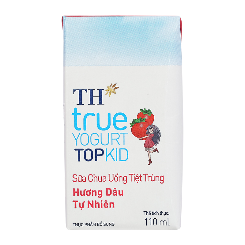 Thùng 48 hộp sữa chua uống tiệt trùng TH true YOGURT TOPKID vị dâu 110 ml (từ 2 tuổi) - Giao bao bì ngẫu nhiên 21
