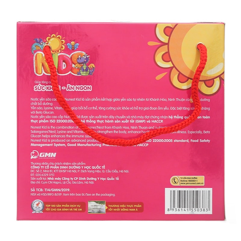 Hộp 6 hũ nước yến sào Nunest Kids 70 ml (từ 6 tháng) 4
