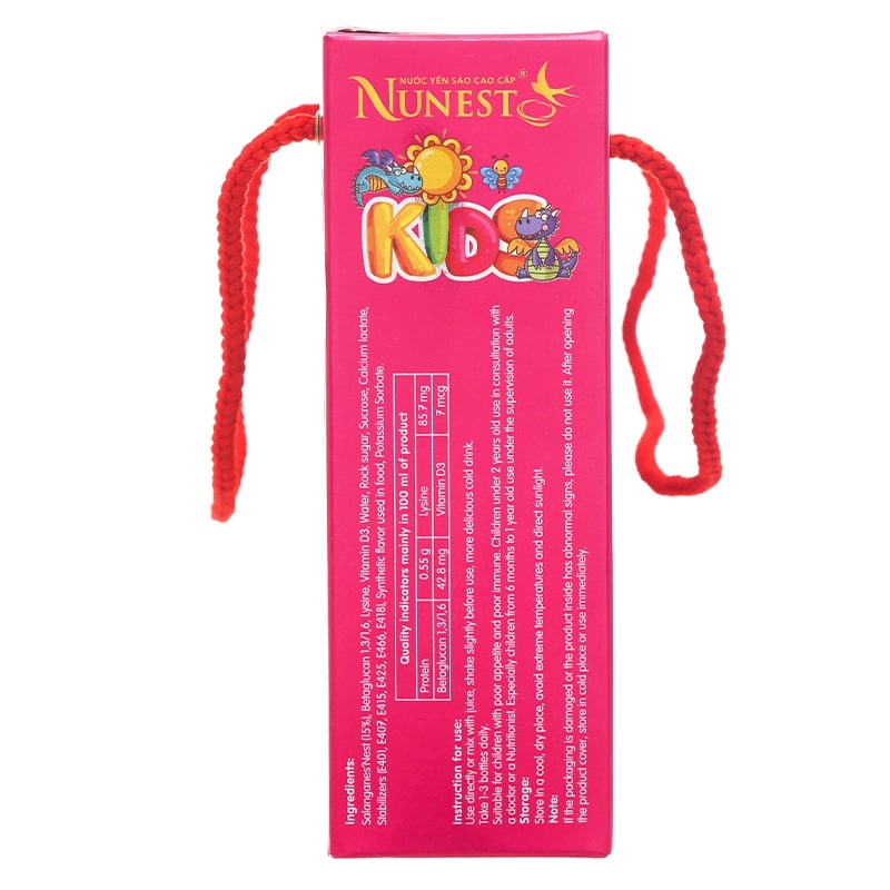 Hộp 6 hũ nước yến sào Nunest Kids 70 ml (từ 6 tháng) 5