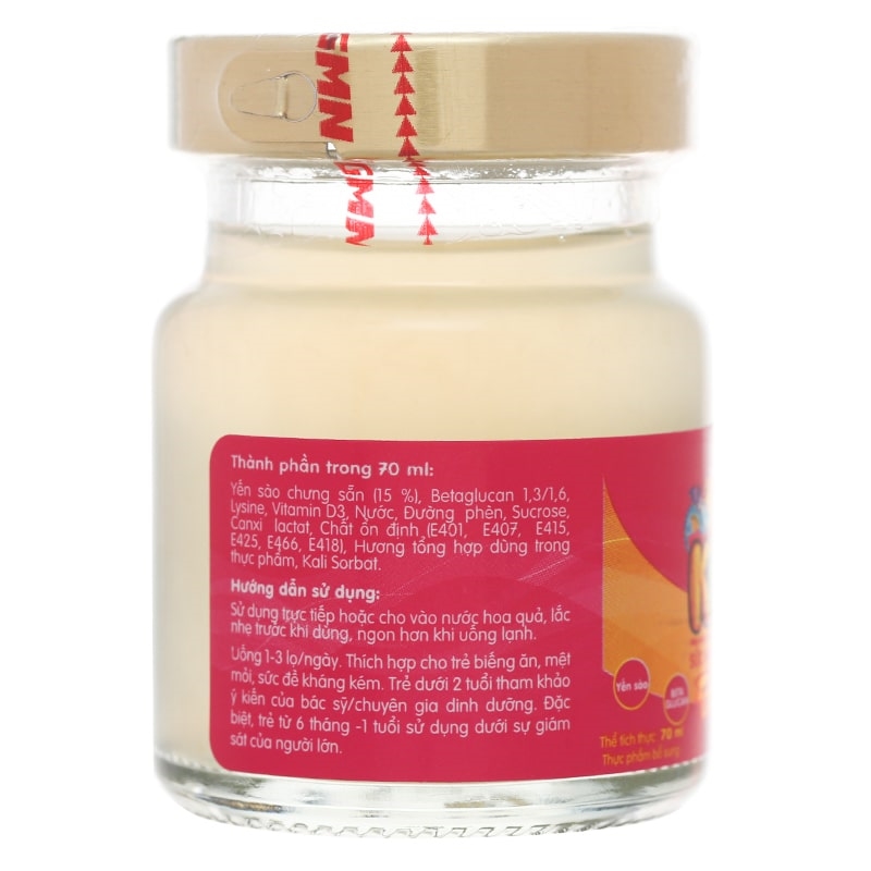 Hộp 6 hũ nước yến sào Nunest Kids 70 ml (từ 6 tháng) 8