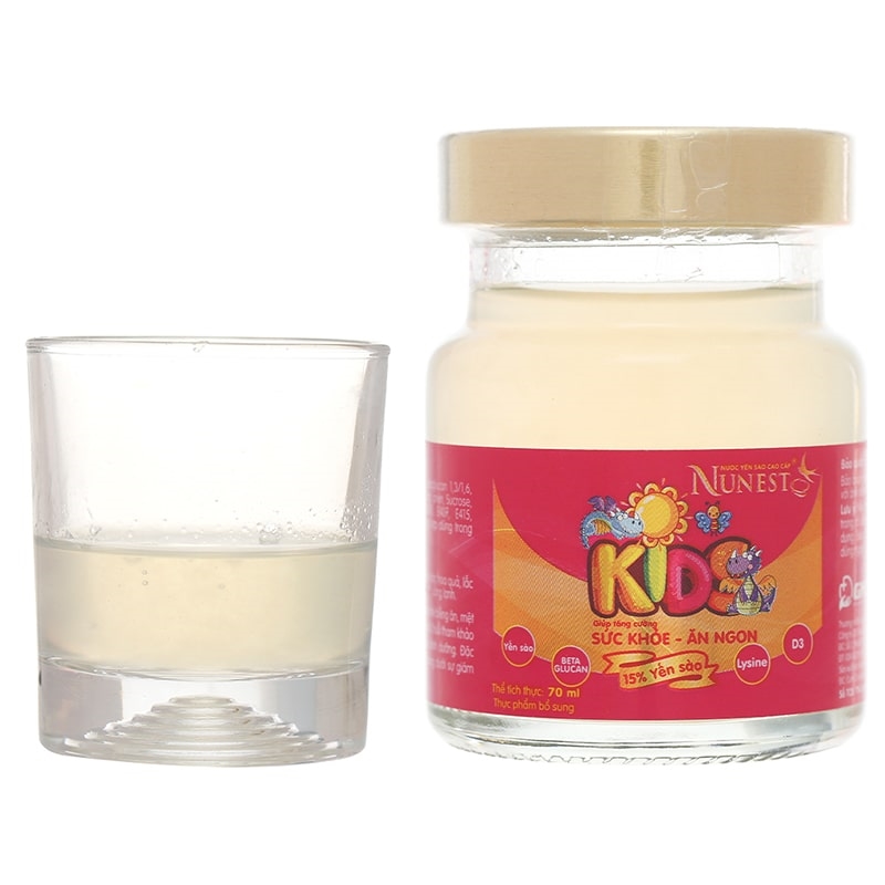 Hộp 6 hũ nước yến sào Nunest Kids 70 ml (từ 6 tháng) 9