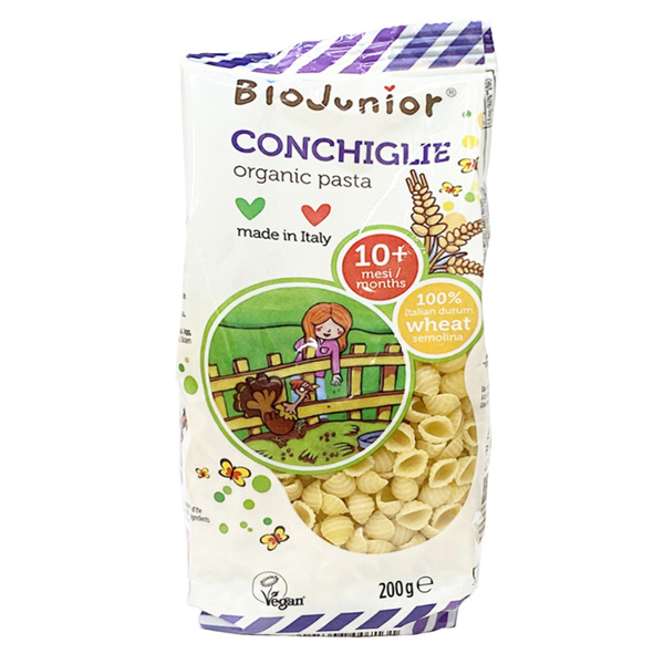Nui ăn dặm BioJunior 200g (từ 10 tháng) dễ chế biến - AVAKids.com