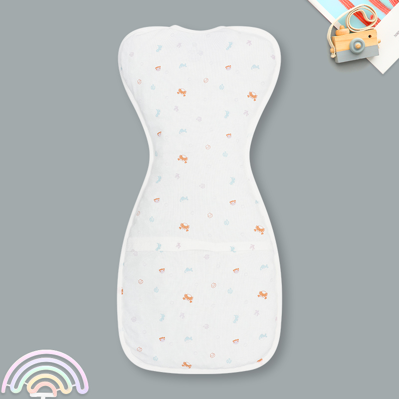 Nhộng chũn có khóa in cua cá Lullaby NH355N 1 - 3 tháng màu trắng 2