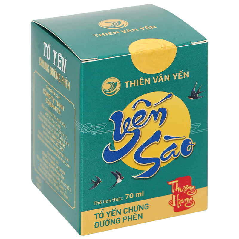 Hộp 6 hũ nước yến sào đường phèn Thiên Vân Yến 70 ml (từ 1 tuổi) 14
