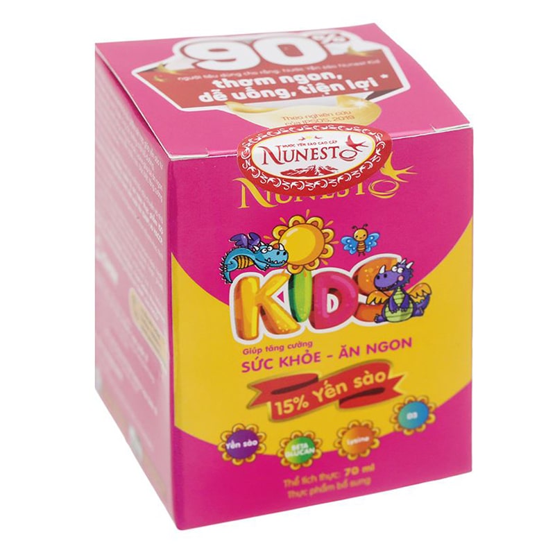 Hộp 6 hũ nước yến sào Nunest Kids 70 ml (từ 6 tháng) 12