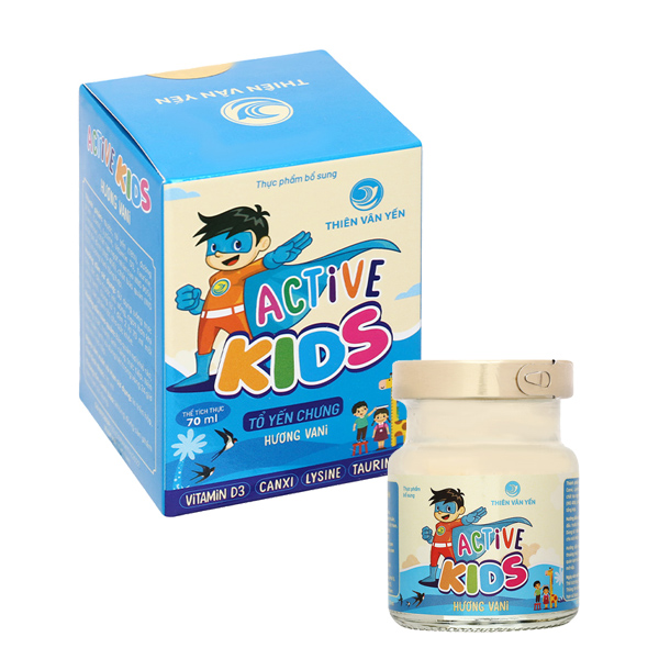 Lốc 6 hũ nước yến sào Thiên Vân Yến Active Kids 70 ml/hũ (từ 1 tuổi) chính hãng - AVAKids.com