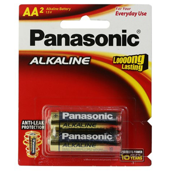 Pin AA 2 viên Panasonic Alkaline LR6T/2B-V