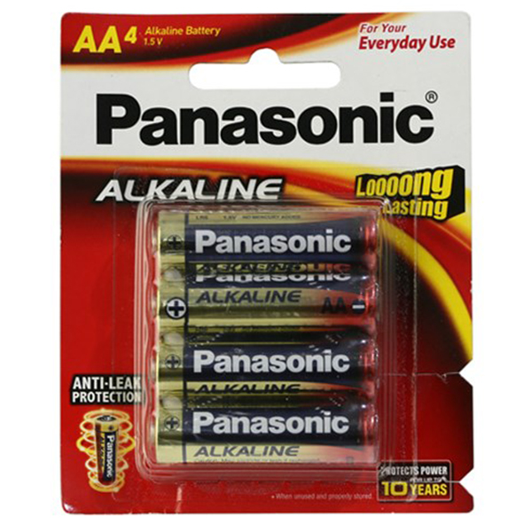 Pin AA 4 viên Panasonic Alkaline LR6T/4B-V