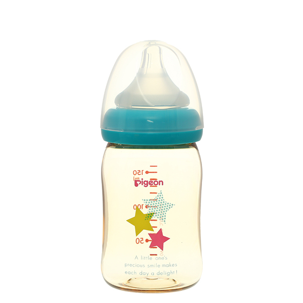 Bình sữa nhựa PPSU Pigeon Plus cổ rộng 160 ml - Hình thú (mọi độ tuổi) 9