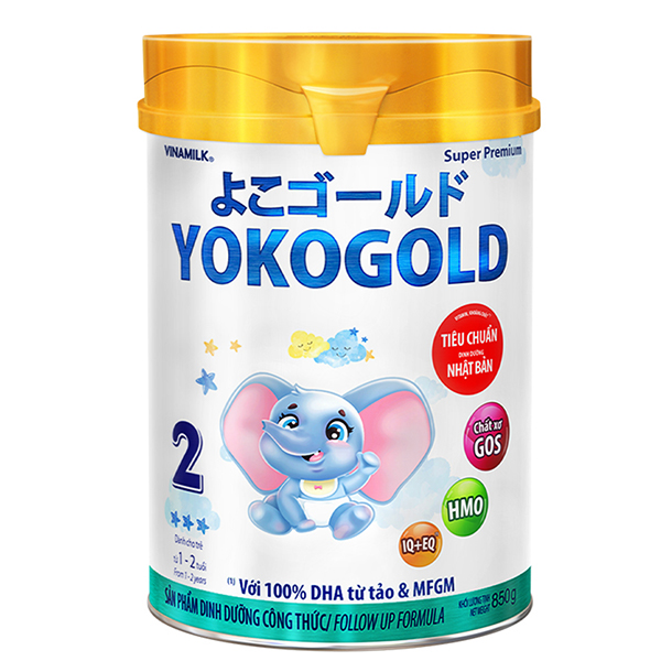 Sữa Yoko Gold 2 850g, cho bé 1 - 2 tuổi, phát triển não bộ tốt - AVAKids.com