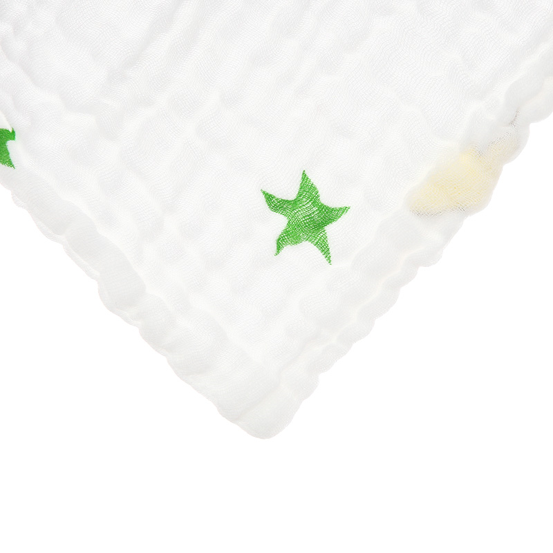 Set 5 cái khăn sữa cotton TOP KIDS 6 lớp 30x30 cm - Màu ngẫu nhiên 12