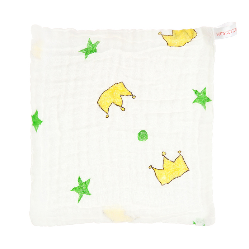 Set 5 cái khăn sữa cotton TOP KIDS 6 lớp 30x30 cm - Màu ngẫu nhiên 6
