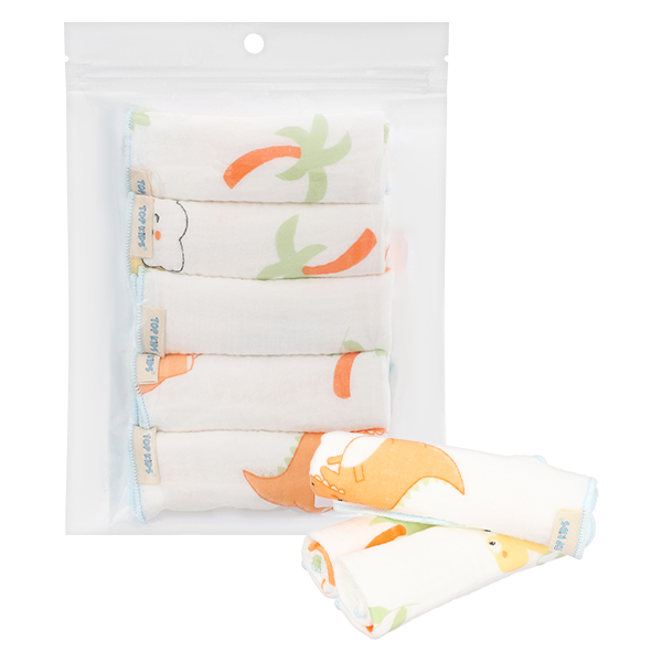 Set 5 khăn sữa TOP KIDS cotton màu ngẫu nhiên