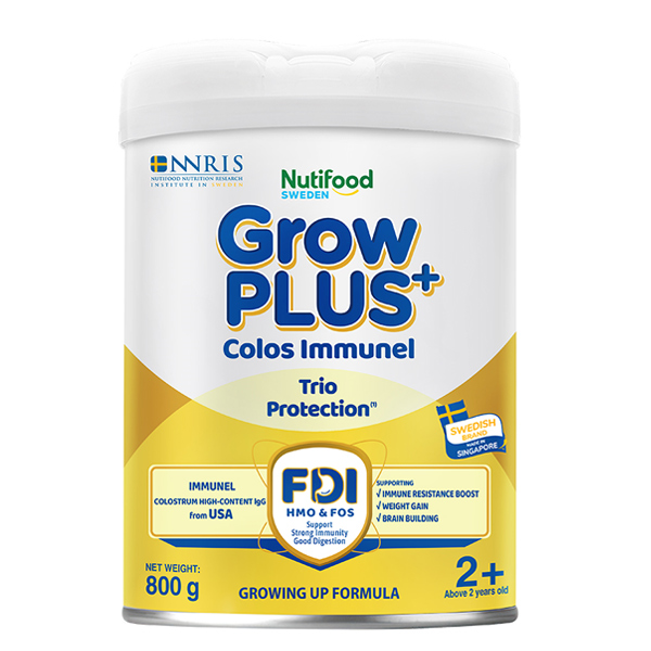 Sữa bột Nutifood GrowPLUS+ Colos Immunel số 2 hương vani 800g (từ 2 tuổi) chính hãng - AVAKids.com