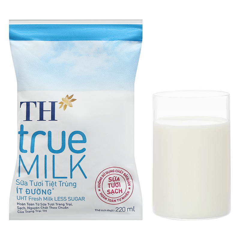 Sữa tươi tiệt trùng TH true MILK ít đường 220 ml (từ 1 tuổi) 13