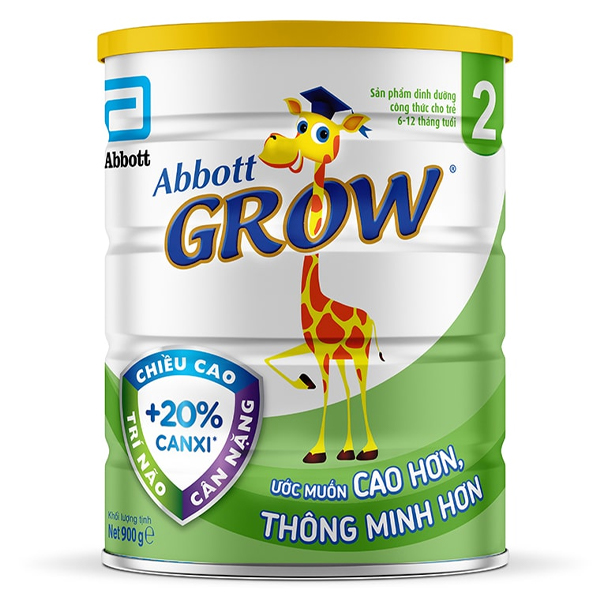 Sữa bột Abbott Grow số 2 900g cho bé 6-12 tháng giá tốt - AVAKids.com