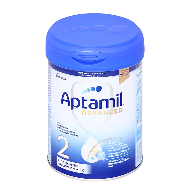 Combo 2 sữa bột Aptamil Anh Advanced số 2 800g (6 - 12 tháng) - AVAKids.com