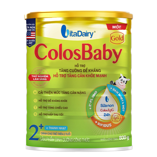 Sữa Bột Colosbaby Gold 2+ 800g dinh dưỡng cho bé, tặng quà bất kỳ - AVAKids.com