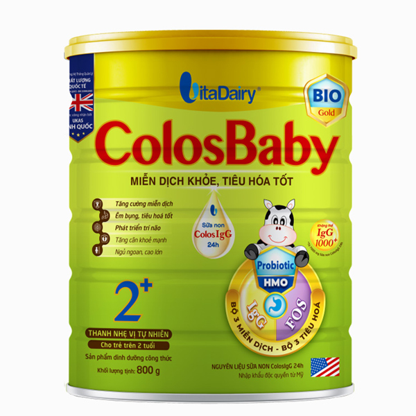 Sữa Bột Colosbaby Bio Gold 2+ 800g dinh dưỡng cho bé, tặng quà bất kỳ - AVAKids.com