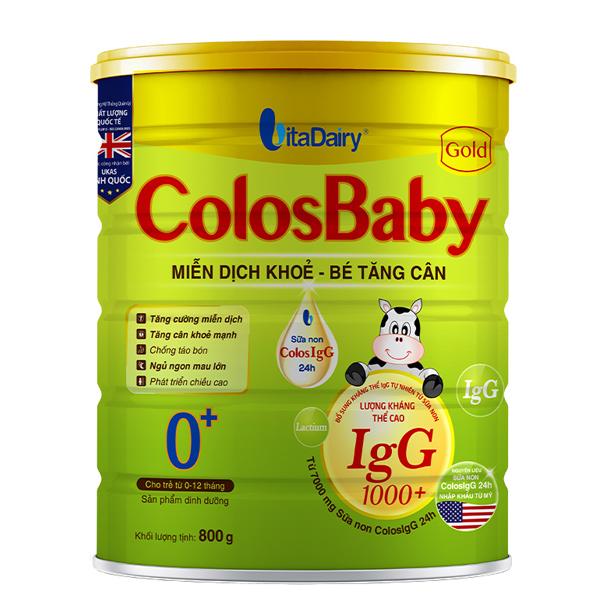 Sữa ColosBaby Gold 0+ 800g cho bé từ 0-12 tháng - AVAKids.com