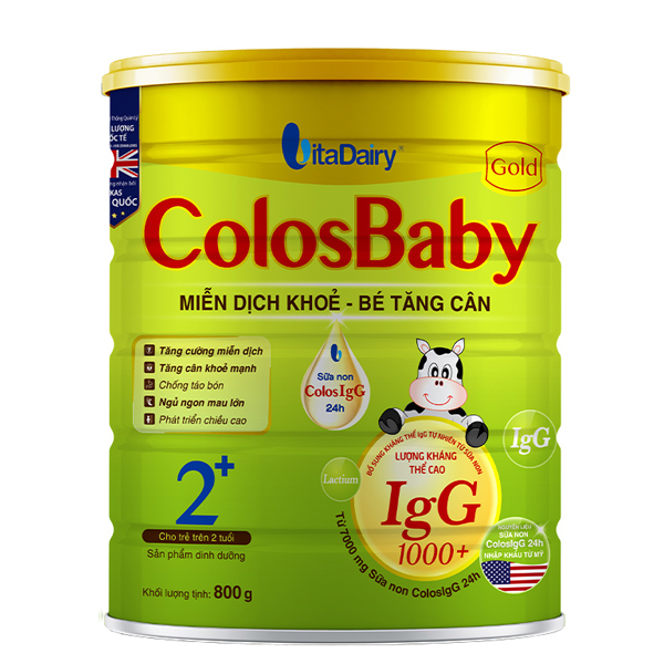 Sữa Bột Colosbaby Gold 2+ 800g dinh dưỡng cho bé, tặng quà bất kỳ - AVAKids.com