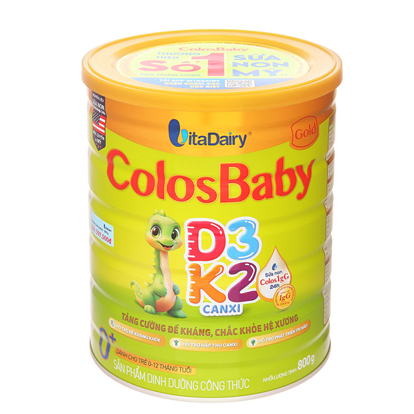 Sữa Colosbaby Gold D3K2 0+ (sữa non) 800g (0-12 tháng) - AVAKids.com