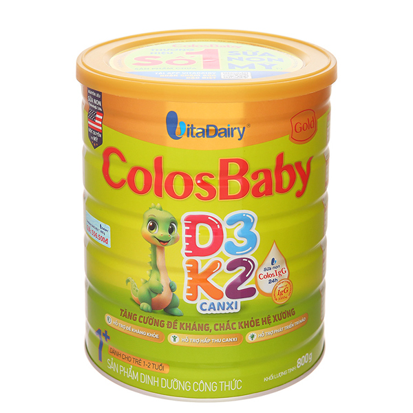 Sữa bột Colosbaby Gold D3K2 1+ (sữa non) 800g (1 - 2 tuổi) chính hãng - AVAKids.com