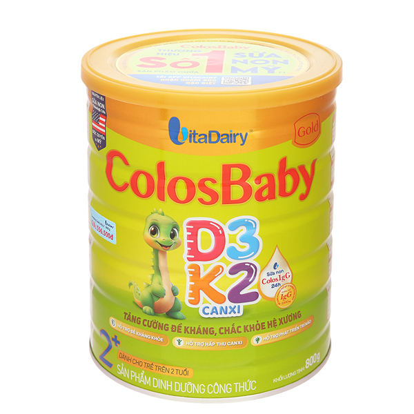 Sữa Bột Colosbaby Gold D3K2 2+ dinh dưỡng cho bé, tặng quà bất kỳ - AVAKids.com