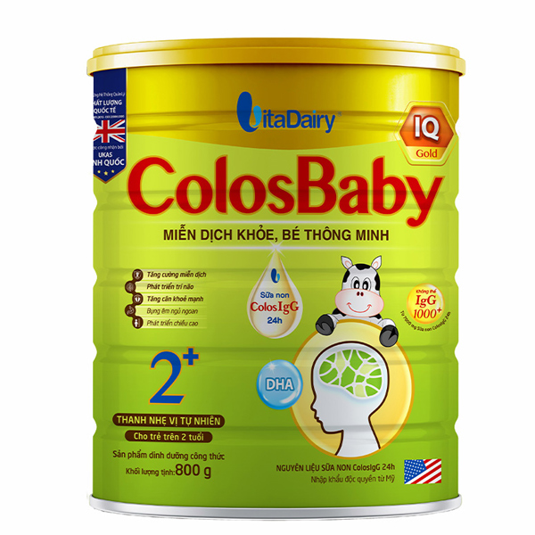 Sữa Bột Colosbaby Iq Gold 2+ 800g dinh dưỡng cho bé, tặng quà bất kỳ - AVAKids.com