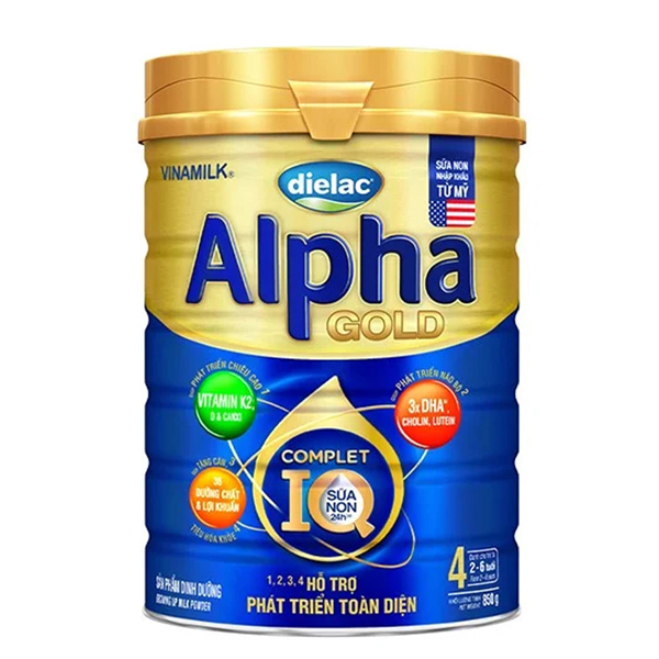 Sữa Dielac Alpha Gold 4 850g (2 - 6 tuổi) tăng cường đề kháng - AVAKids.com