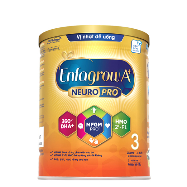 Sữa Enfagrow A+ Neuropro 3 400g (1-3 tuổi) vị nhạt dễ uống - AVAKids.com