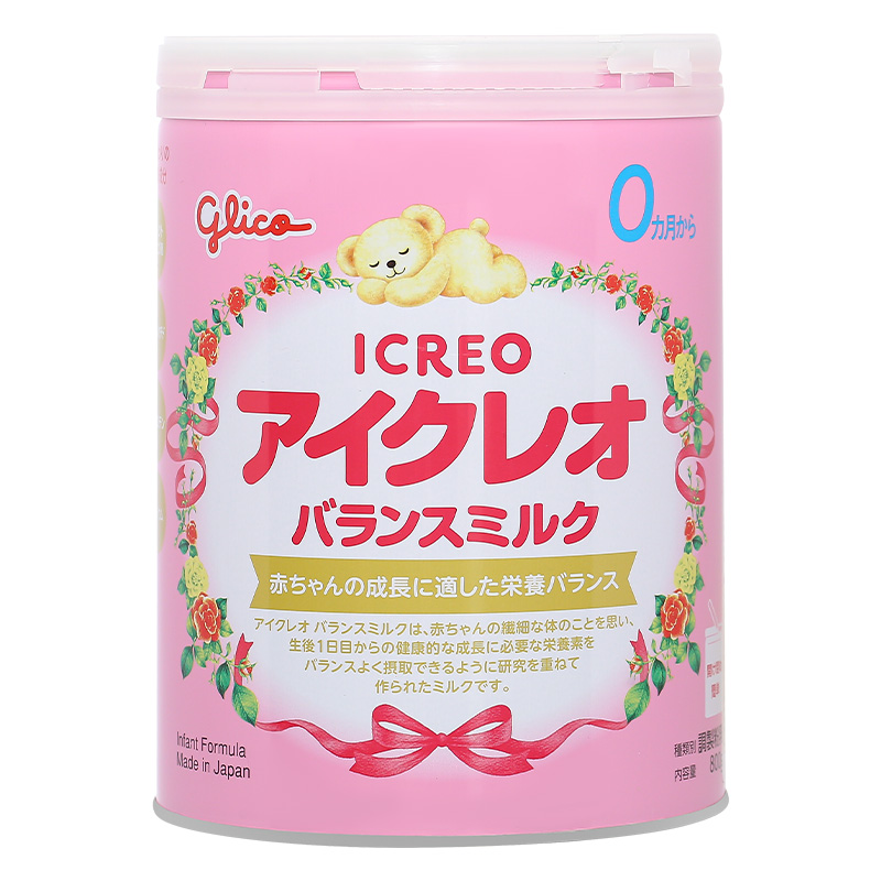 Combo 2 hộp sữa bột Glico Icreo số 0 800g (0 - 12 tháng) 13