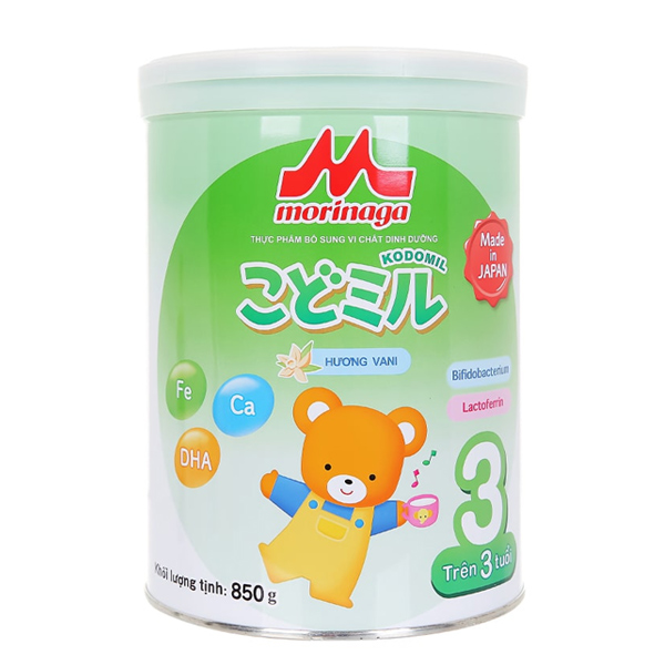Sữa Morinaga số 3 Kodomil hương vani 850g (từ 3 tuổi) - AVAKids.com