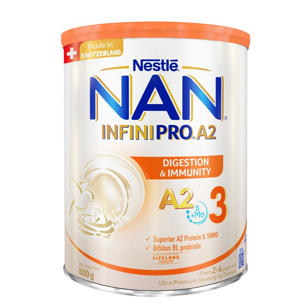 Sữa NAN INFINIPRO A2 800g số 3 (2-6 tuổi) GIÁ TỐT - AVAKids.com