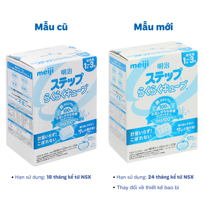 Sữa bột nội địa Nhật Meiji Step Milk có muỗng 800g (1 - 3 tuổi) - Giao bao bì ngẫu nhiên 16