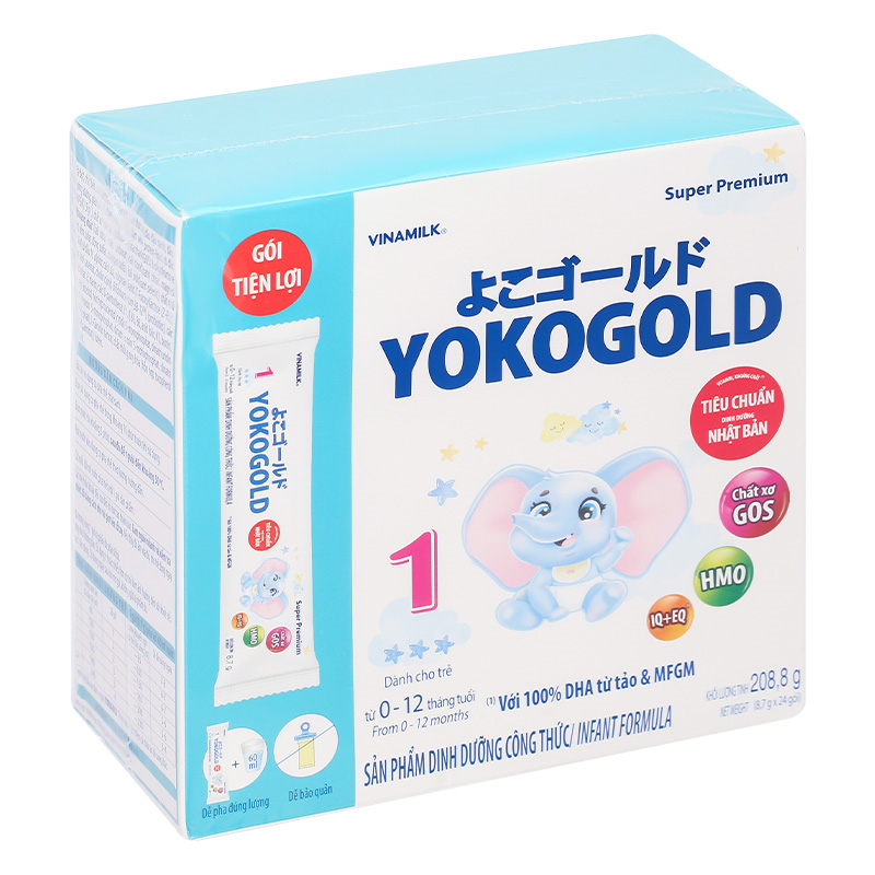 Sữa bột dạng gói YokoGold số 1 208.8g (0 - 12 tháng) 2