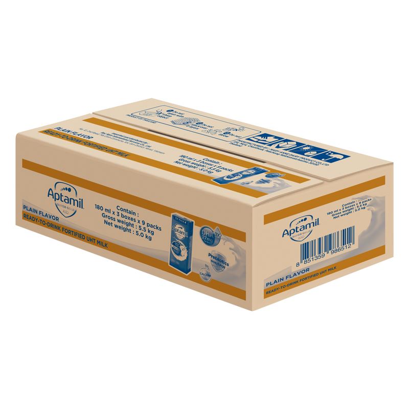 Lốc 3 hộp sữa pha sẵn Aptamil Super Gold Kid 180 ml (từ 1 tuổi) - Giao bao bì ngẫu nhiên 12