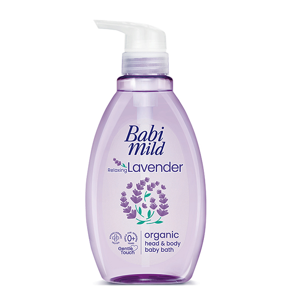Sữa tắm & gội 2in1 cho bé Babi Mild hương hoa oải hương 380 ml (mọi độ tuổi) dưỡng ẩm - AVAKids.com