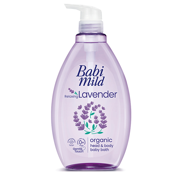 Sữa tắm & gội 2in1 cho bé Babi Mild hương hoa oải hương 800 ml (mọi độ tuổi) dưỡng ẩm - AVAKids.com