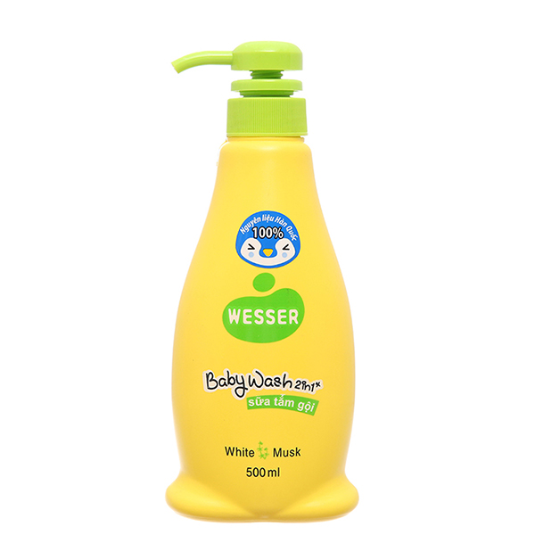 Sữa tắm gội cho bé Wesser 2 trong 1 cỏ xạ hương an toàn, dịu nhẹ - AVAKids.com
