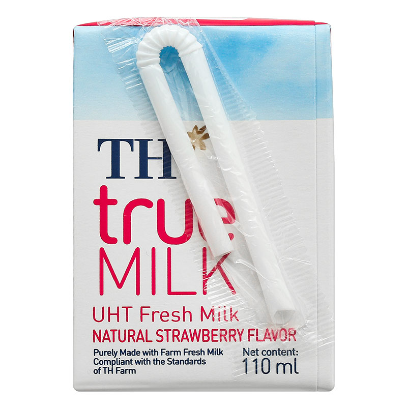 Lốc 4 hộp sữa tươi tiệt trùng TH true MILK có đường hương dâu 110 ml (từ 1 tuổi) 7