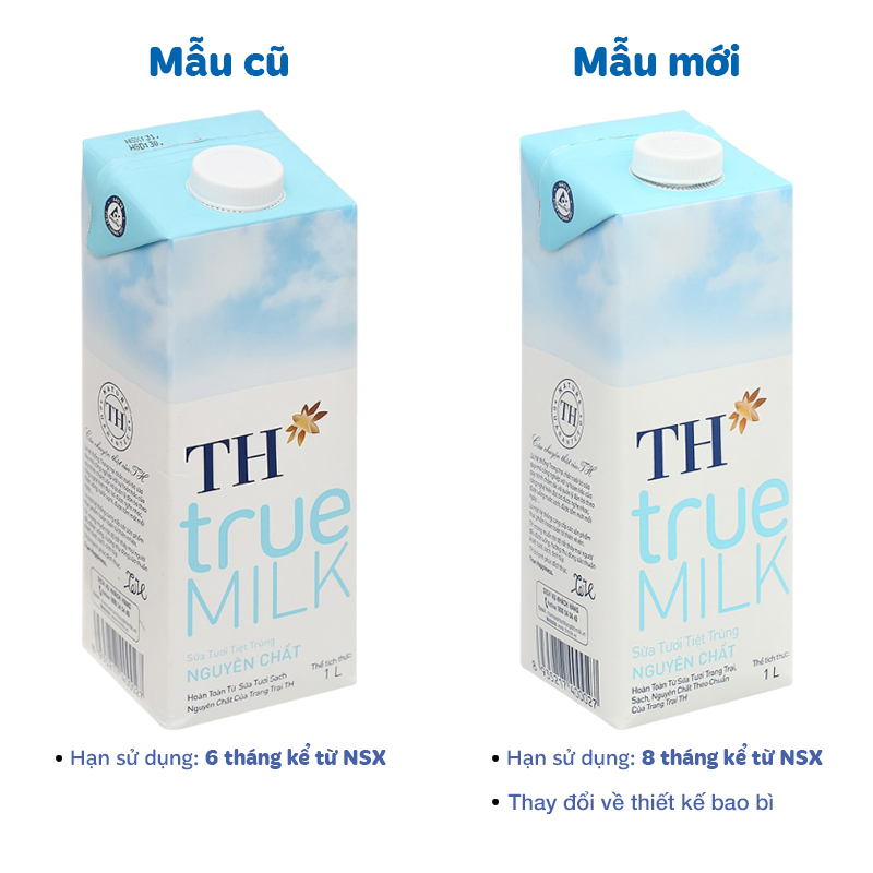 Thùng 12 hộp sữa tươi tiệt trùng TH true MILK không đường 1 lít (từ 1 tuổi) 15